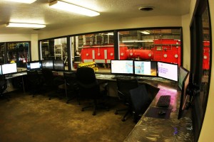 Control room in the front building